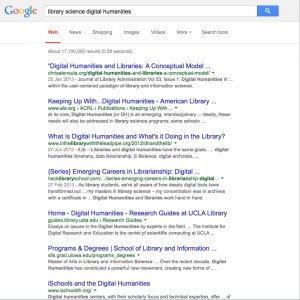 LIS:DH on Google