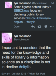 lyn's tweet feed from 29/03/16